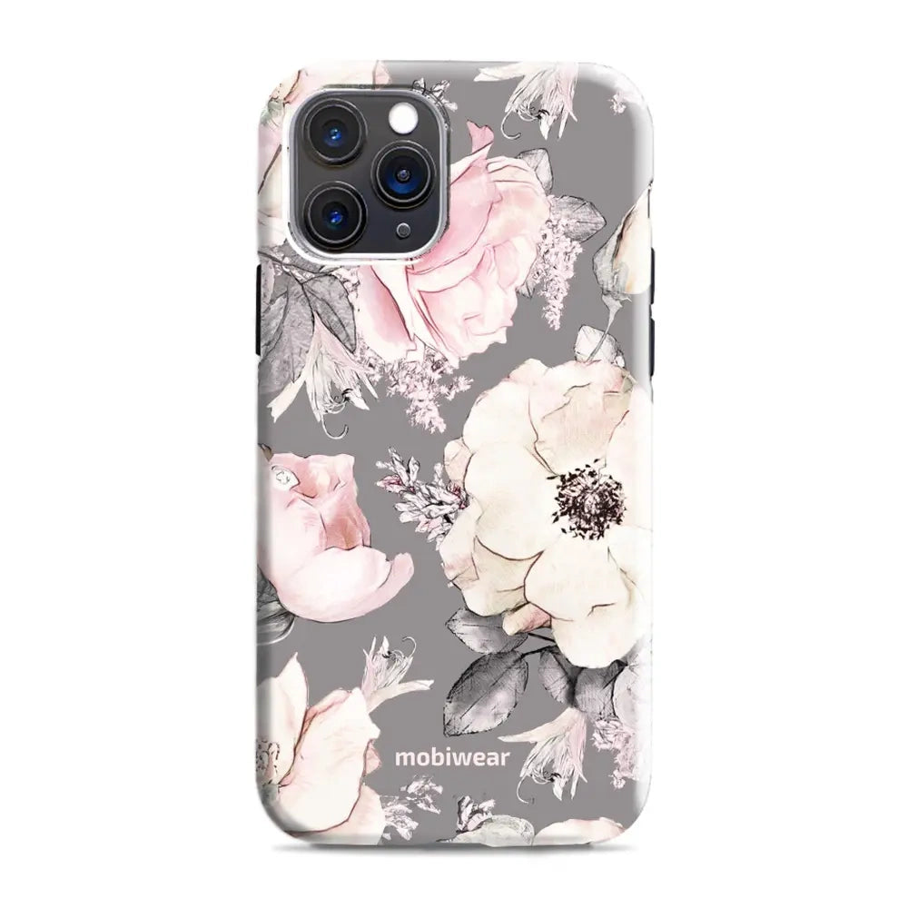 Handyhülle für iPhone 11 Pro Max, Mobiwear Elite Pro, Rosa-Blumig