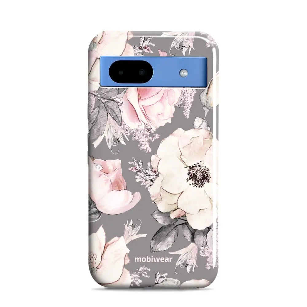 Handyhülle für Google Pixel 8a, Mobiwear Elite Pro, Rosa-Blumig
