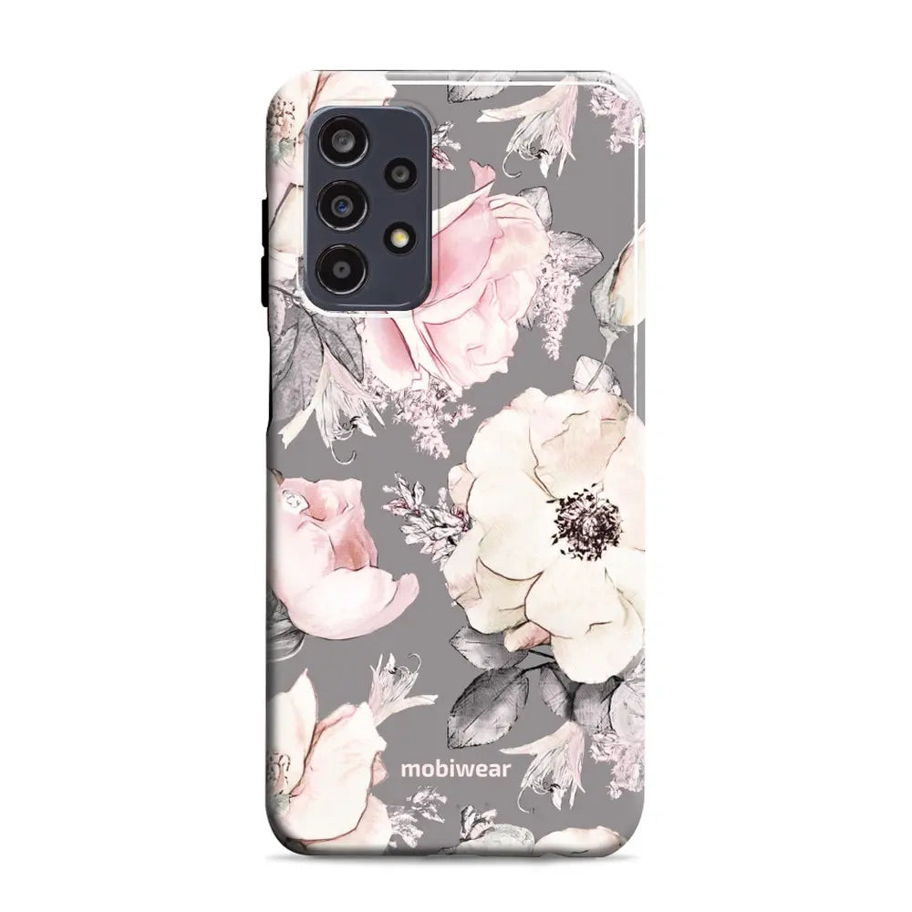 Handyhülle für Galaxy A23 4G, Mobiwear Elite Pro, Rosa-Blumig