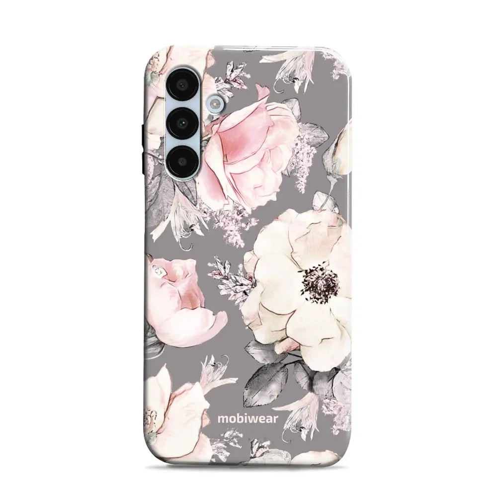 Handyhülle für Galaxy A25 5G, Mobiwear Elite Pro, Rosa-Blumig