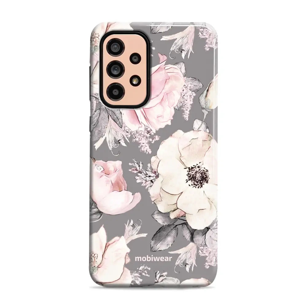 Handyhülle für Galaxy A53 5G, Mobiwear Elite Pro, Rosa-Blumig
