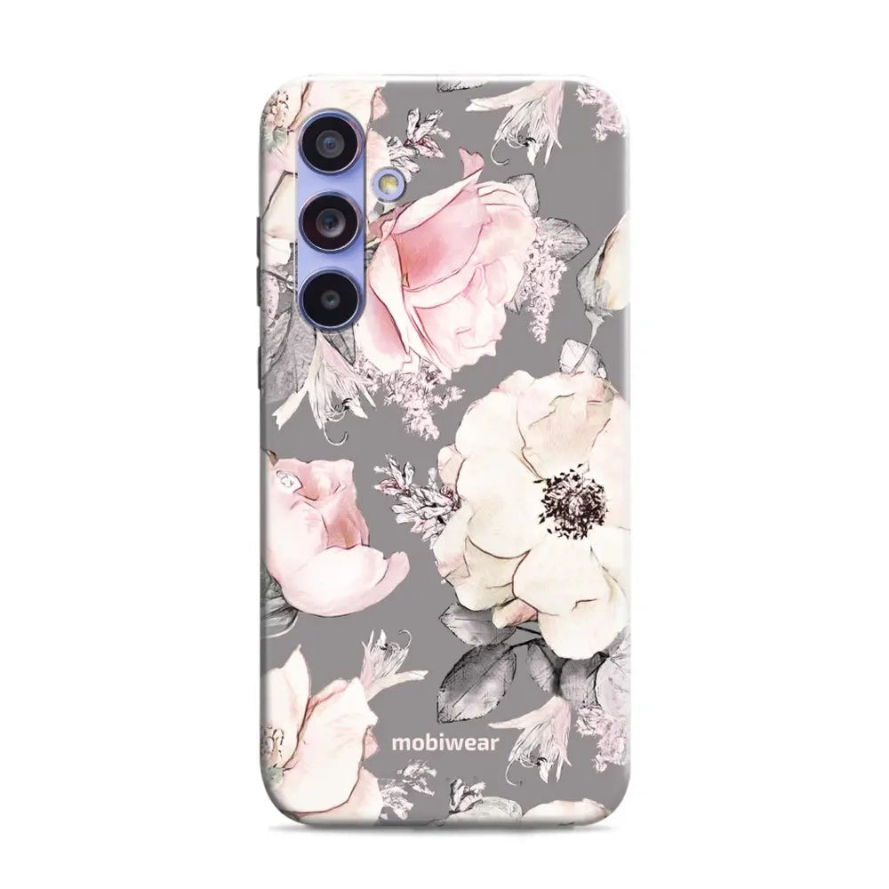 Handyhülle für Galaxy A54 5G, Mobiwear Elite Pro, Rosa-Blumig