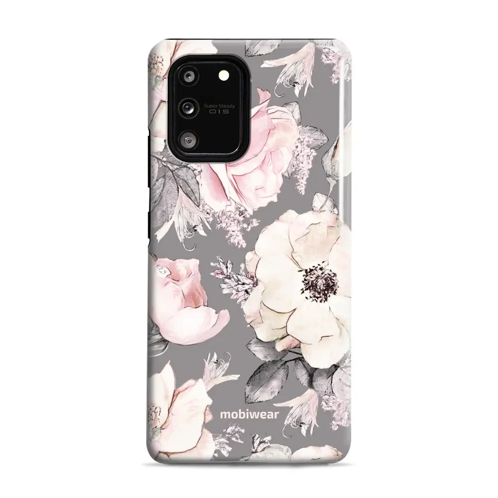 Handyhülle für Galaxy S10 Lite, Mobiwear Elite Pro, Rosa-Blumig