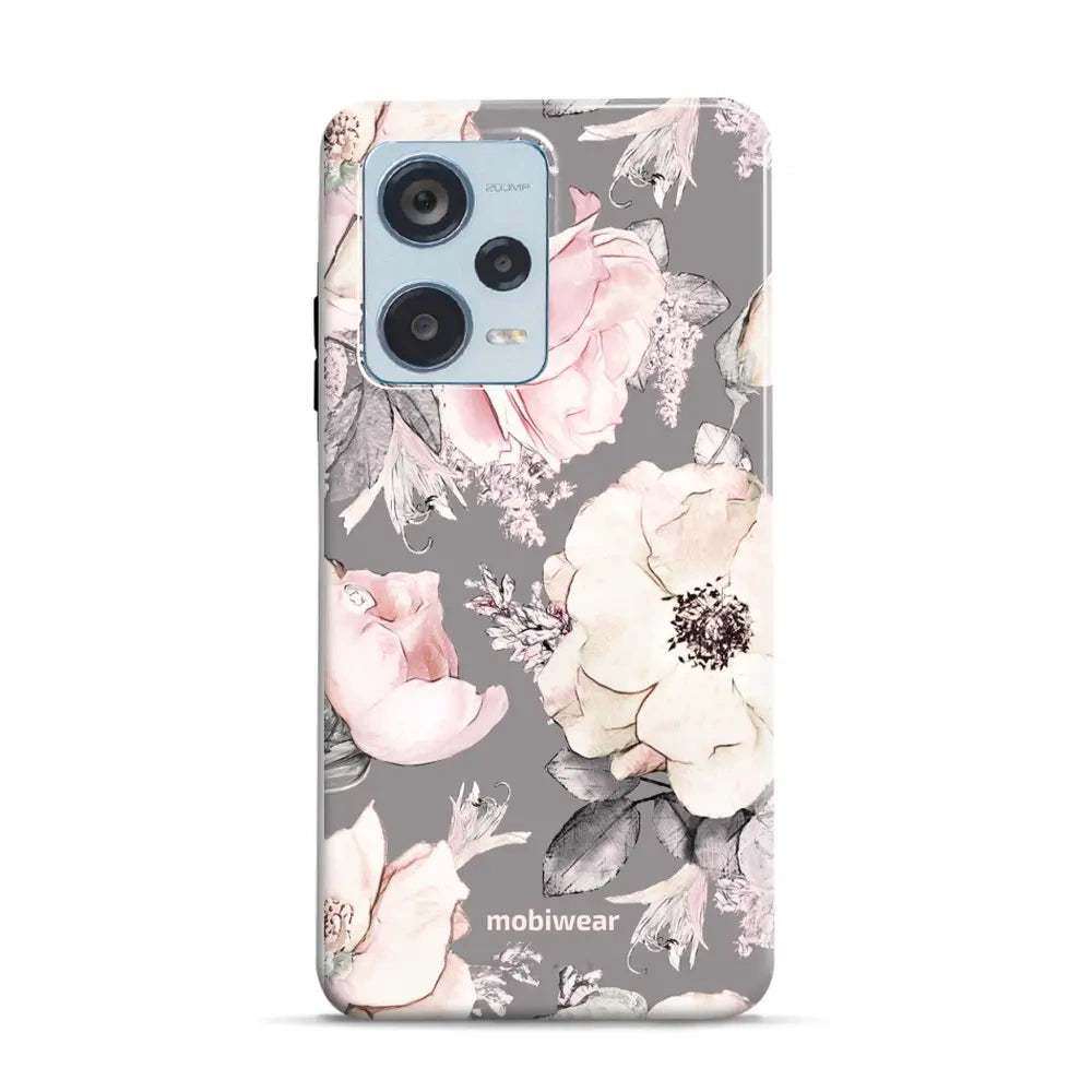 Handyhülle für Xiaomi Redmi Note 12 Pro+ 5G, Mobiwear Elite Pro, Rosa-Blumig