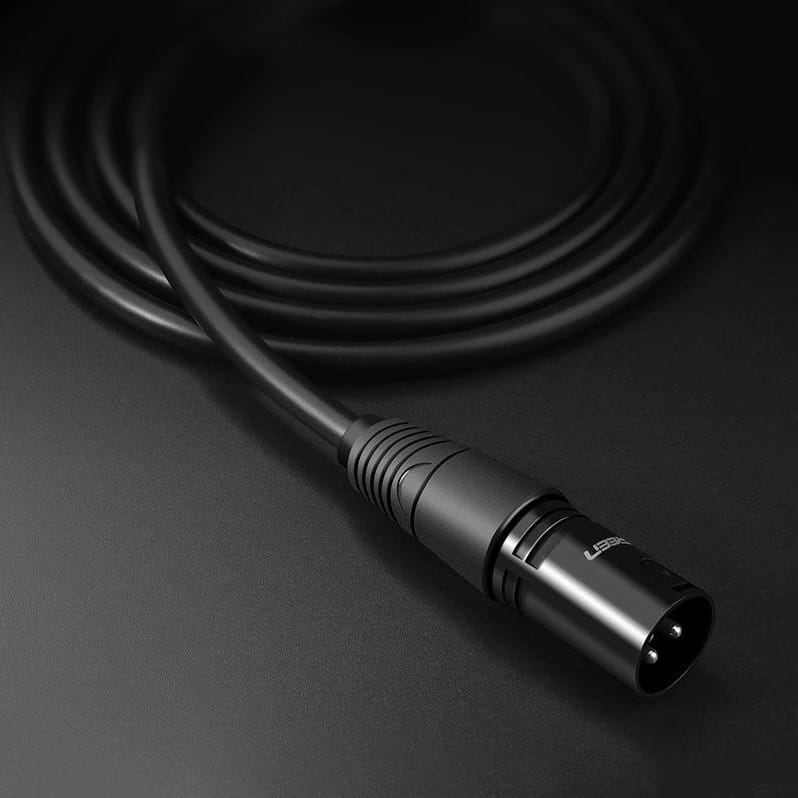 Ugreen Audio / Verlängerungs / Mikrofonkabel XLR (weiblich) - XLR (männlich), 1 m, Schwarz