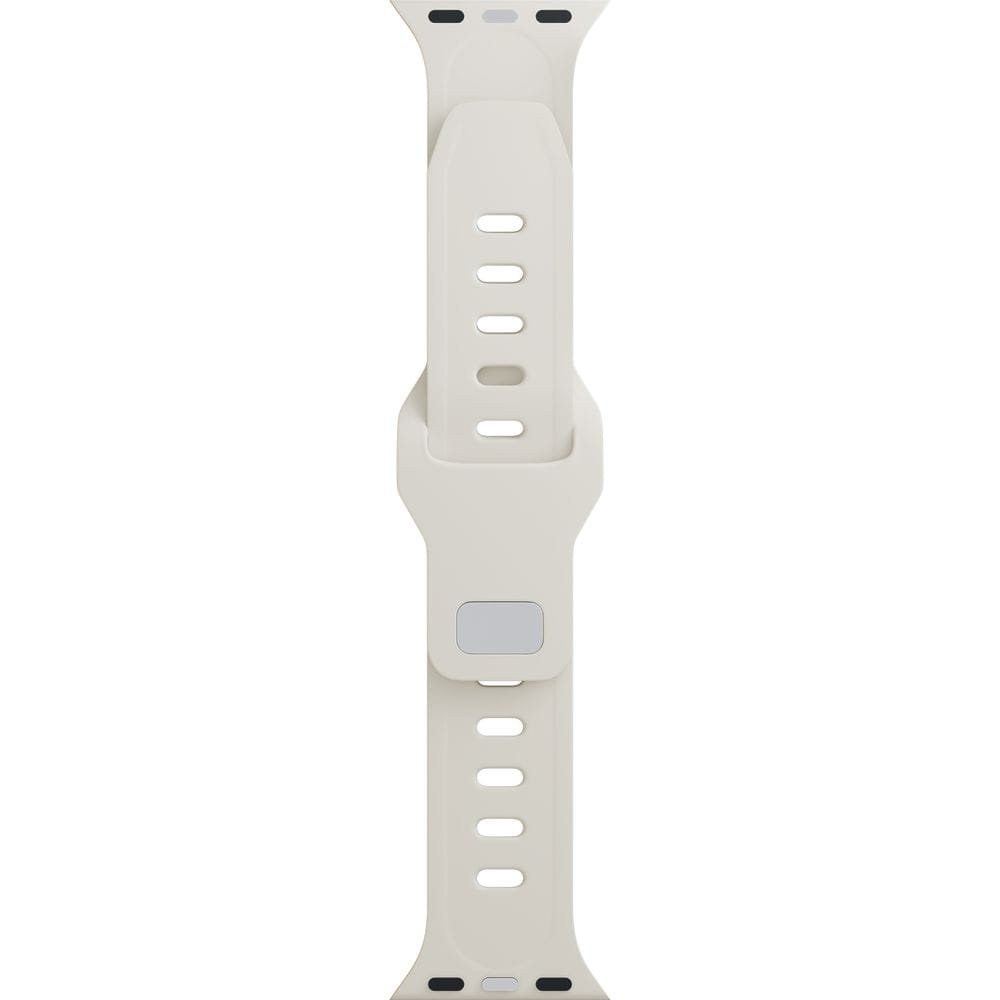 Armband für Apple Watch 49/46/45/44 mm, 3mk Silicone Watch Strap, Creme