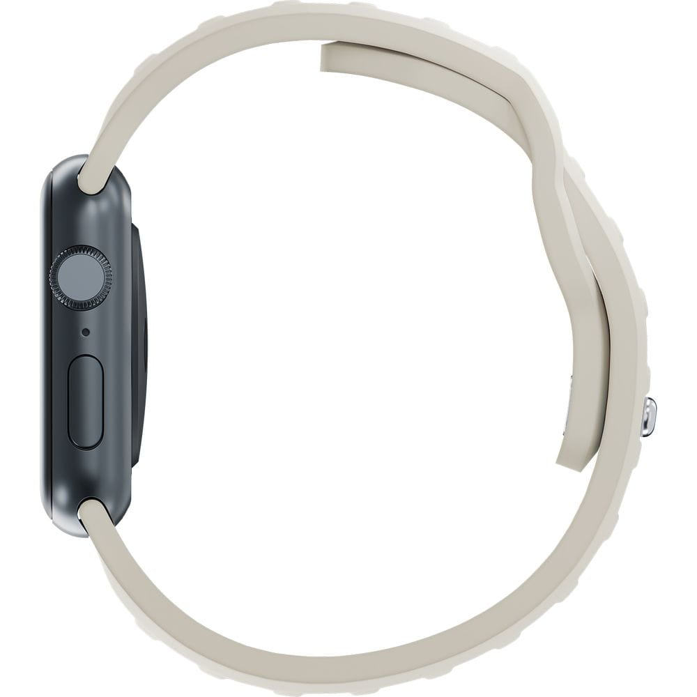 Armband für Apple Watch 49/46/45/44 mm, 3mk Silicone Watch Strap, Creme