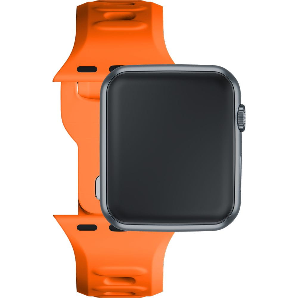 Armband für Apple Watch 49/46/45/44 mm, 3mk Silicone Watch Strap, Orange