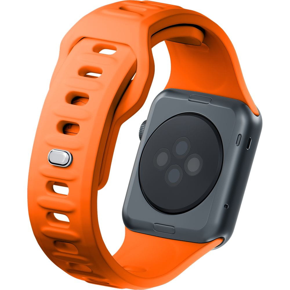 Armband für Apple Watch 49/46/45/44 mm, 3mk Silicone Watch Strap, Orange