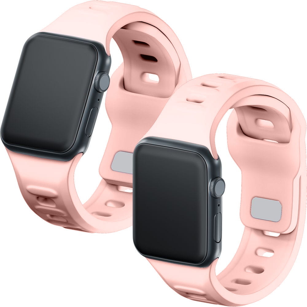 Armband für Apple Watch 49/46/45/44 mm, 3mk Silicone Watch Strap, Rosa