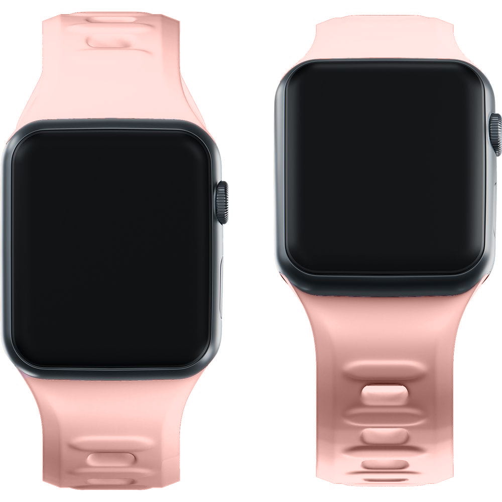 Armband für Apple Watch 49/46/45/44 mm, 3mk Silicone Watch Strap, Rosa