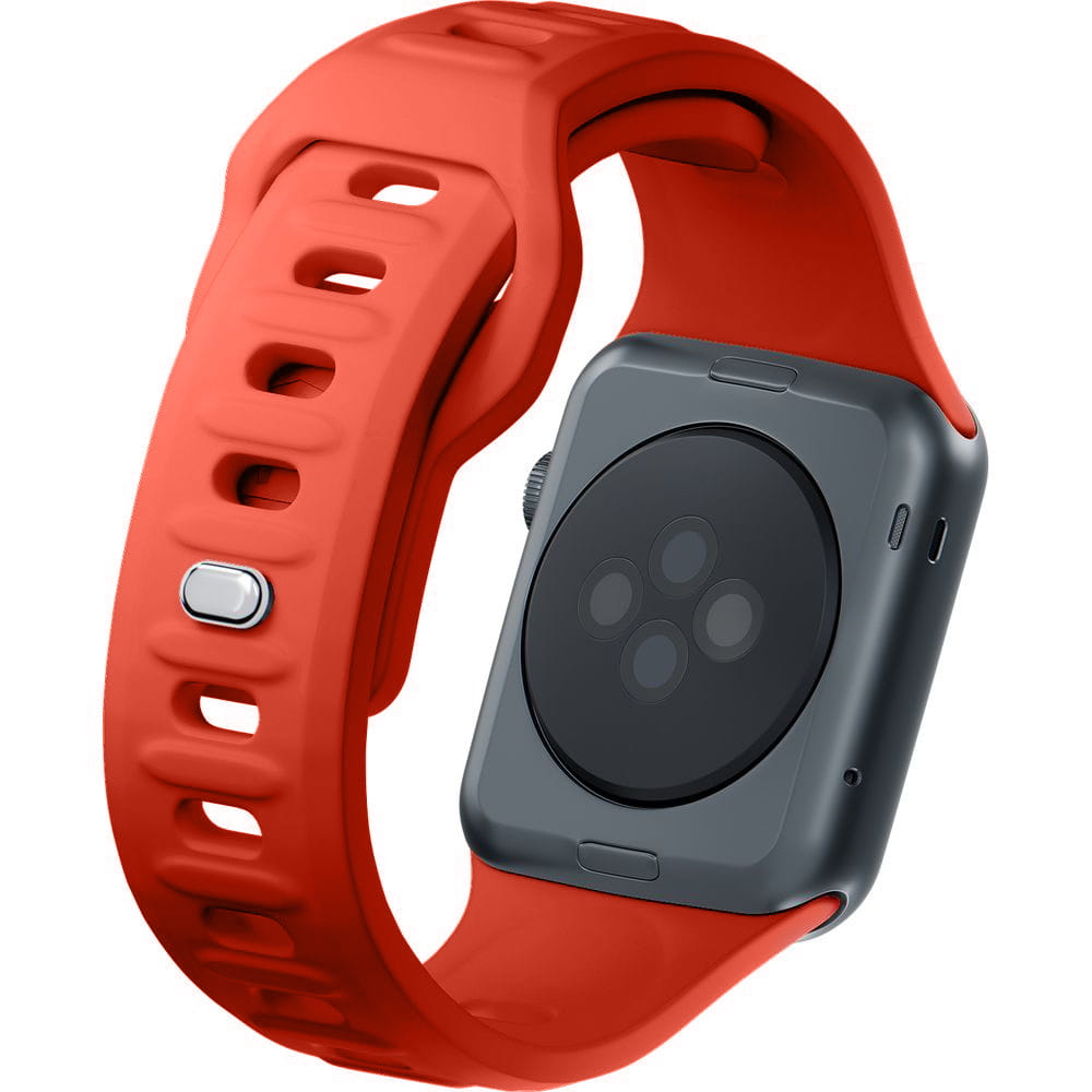 Armband für Apple Watch 49/46/45/44 mm, 3mk Silicone Watch Strap, Rot