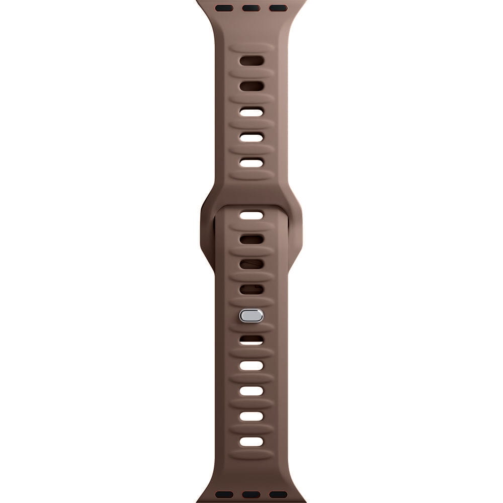 Armband für Apple Watch 49/46/45/44 mm, 3mk Silicone Watch Strap, Braun