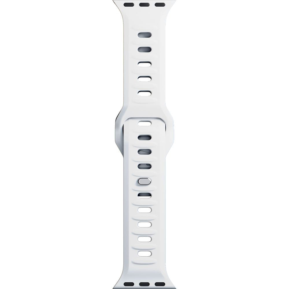 Armband für Apple Watch 49/46/45/44 mm, 3mk Silicone Watch Strap, Weiß