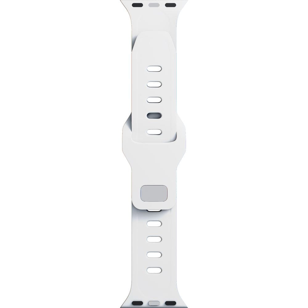 Armband für Apple Watch 49/46/45/44 mm, 3mk Silicone Watch Strap, Weiß