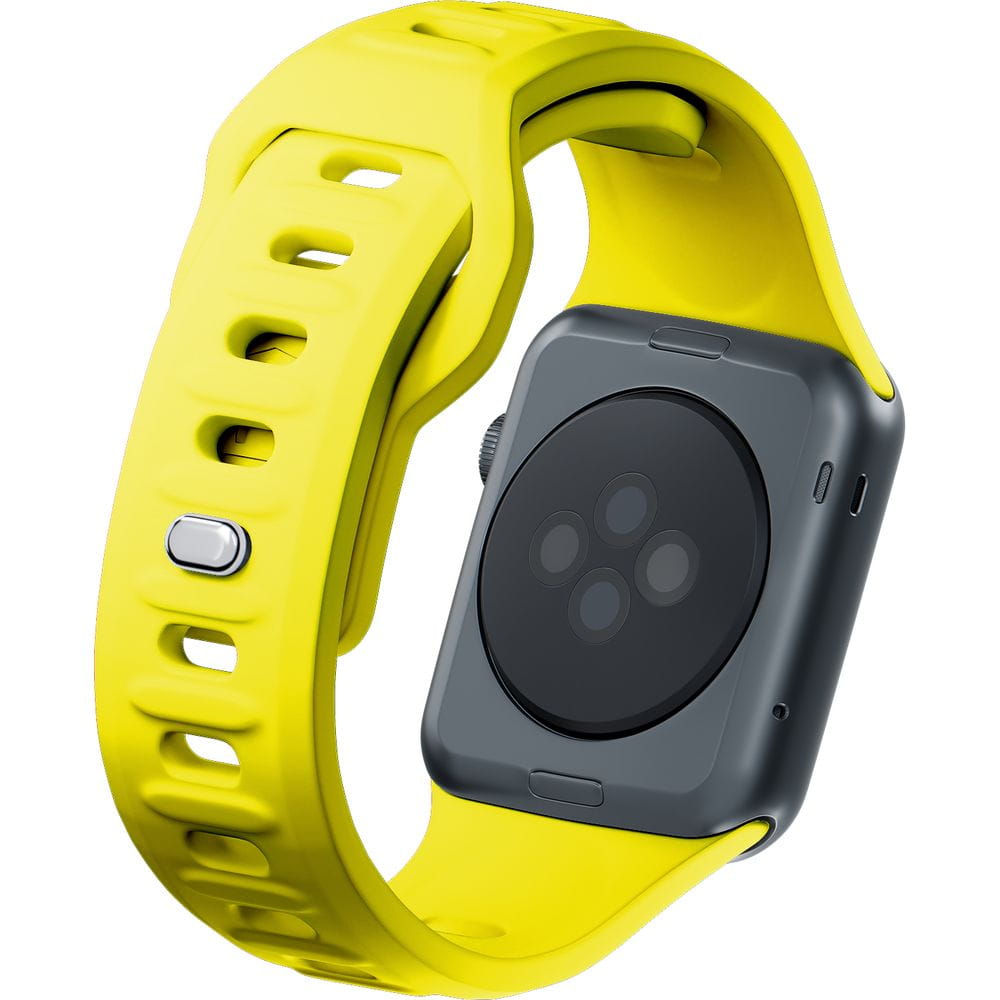 Armband für Apple Watch 49/46/45/44 mm, 3mk Silicone Watch Strap, Gelb