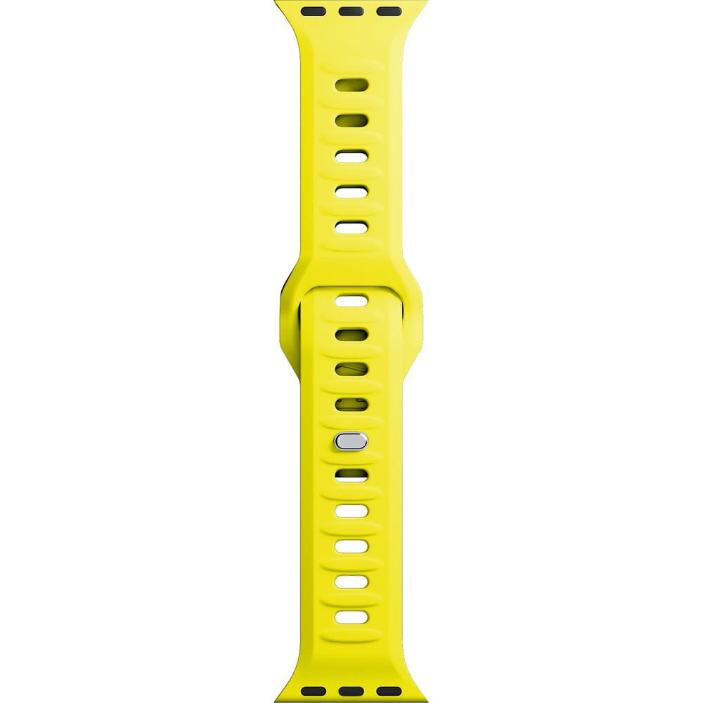 Armband für Apple Watch 49/46/45/44 mm, 3mk Silicone Watch Strap, Gelb