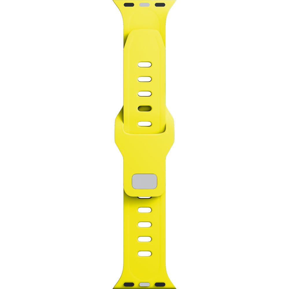 Armband für Apple Watch 49/46/45/44 mm, 3mk Silicone Watch Strap, Gelb
