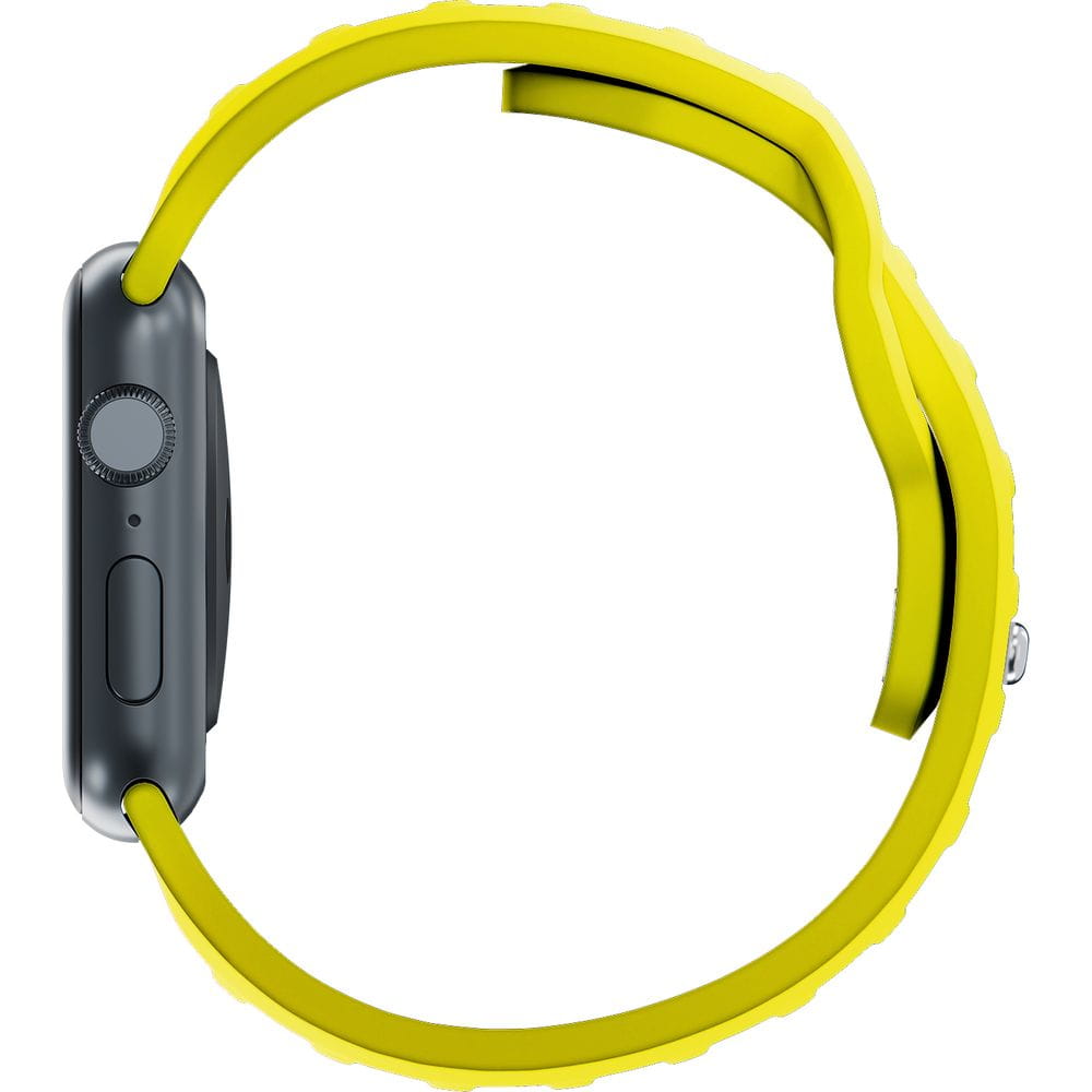 Armband für Apple Watch 49/46/45/44 mm, 3mk Silicone Watch Strap, Gelb