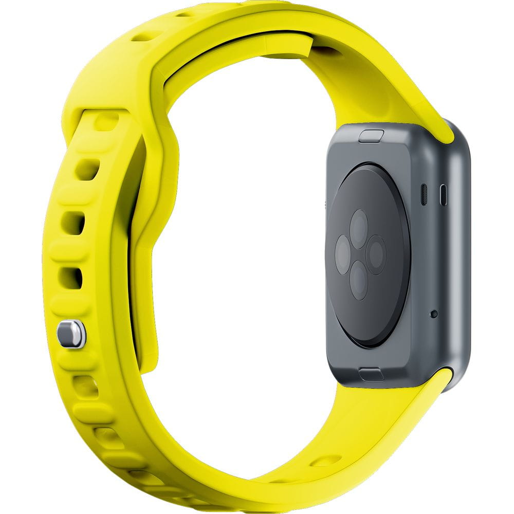 Armband für Apple Watch 49/46/45/44 mm, 3mk Silicone Watch Strap, Gelb