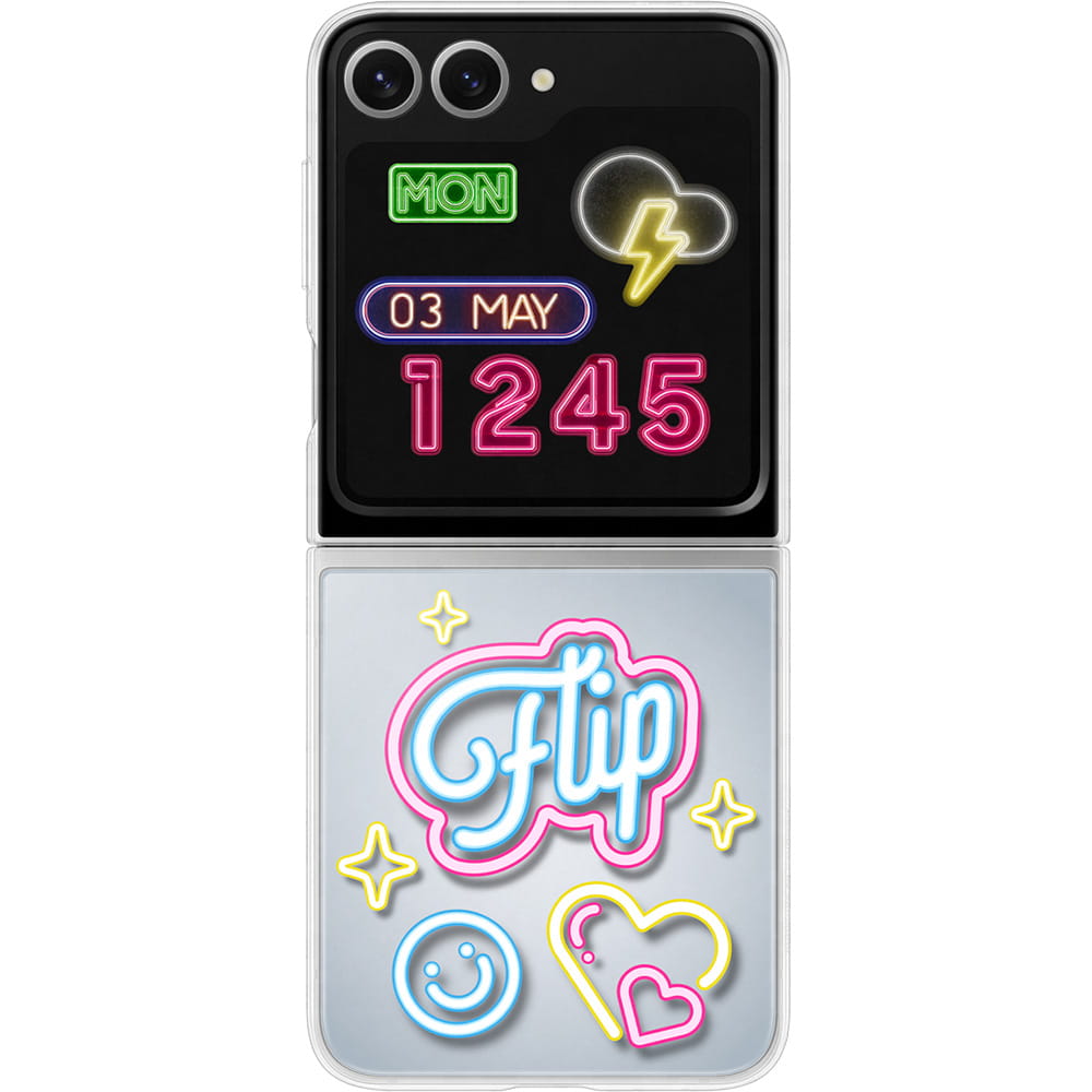 Handyhülle für Galaxy Z Flip7 FE / Z Flip6, Samsung FlipSuit, Transparent