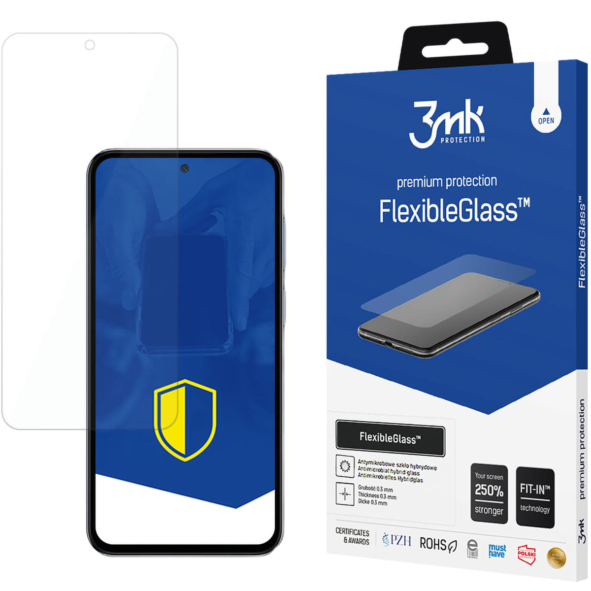 Hybridglas für Galaxy M35, 3mk FlexibleGlass