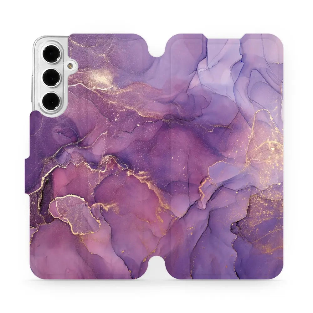 Handyhülle mit klappe für Galaxy A16 5G, Mobiwear Book, Violett