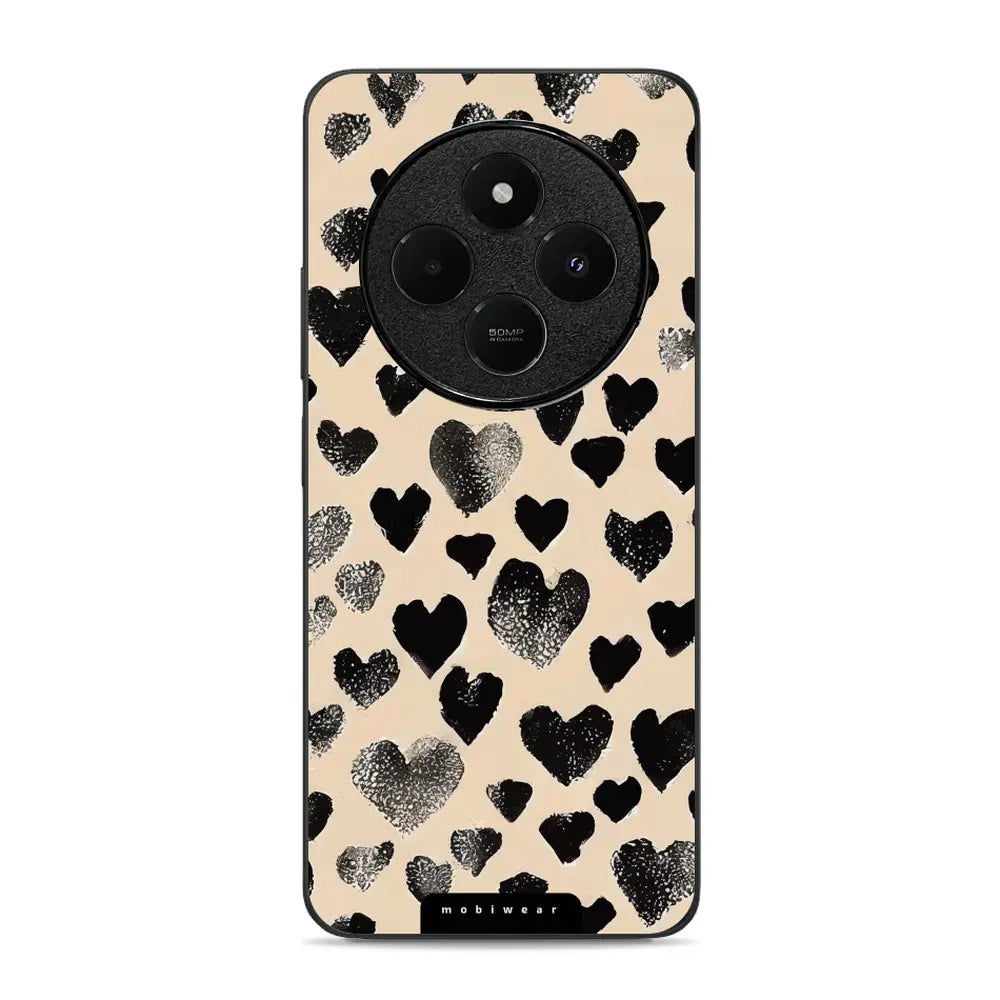 Handyhülle für Xiaomi POCO C75, Mobiwear Glossy Case, Beige Liebe