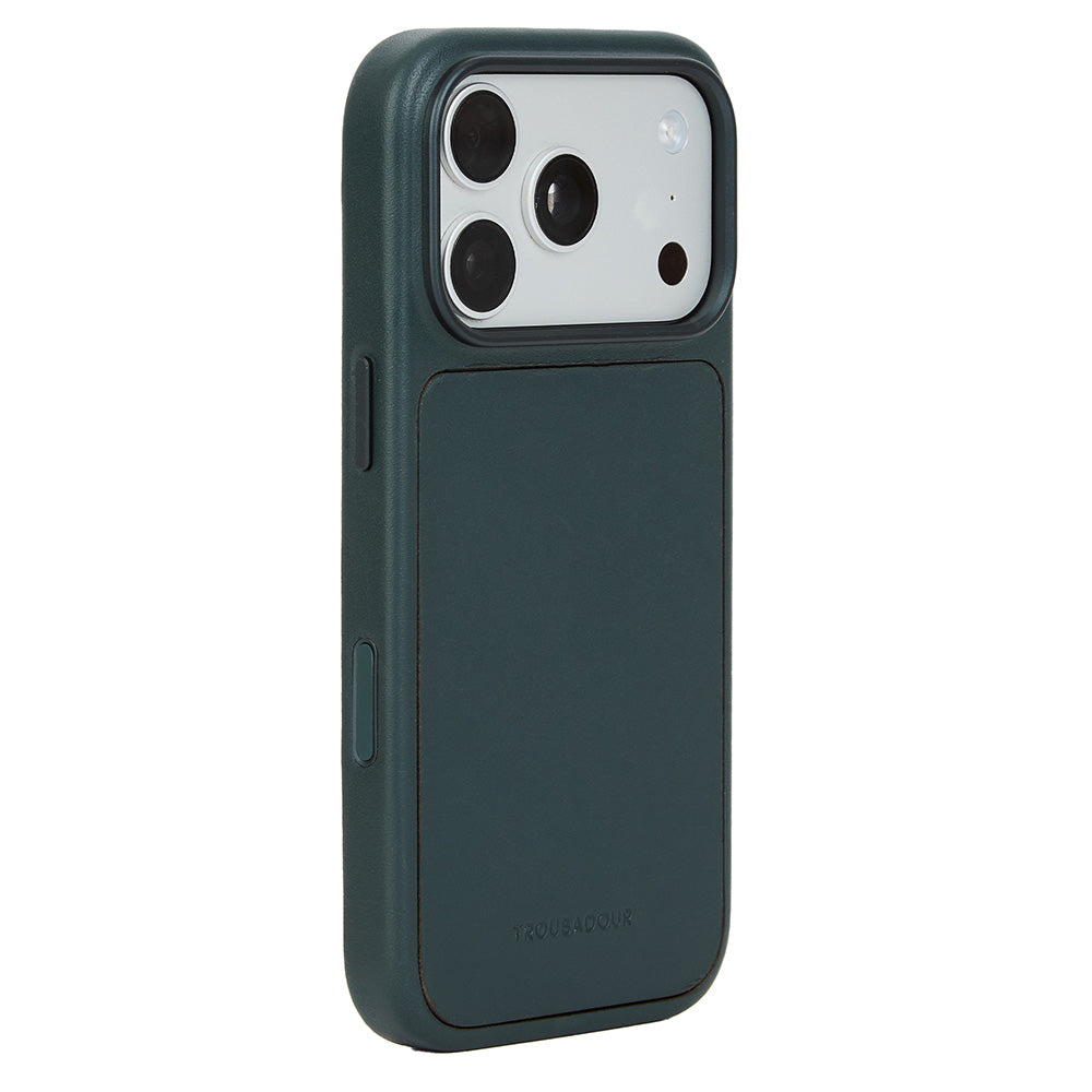 Lederhülle mit modularer Rückseite Troubadour Modular Leather Case für MagSafe für iPhone 18 Pro, Dunkelgrün (4/9)