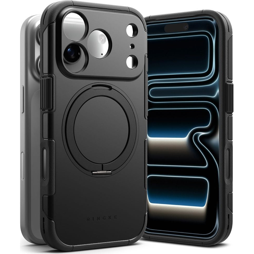 Handyhülle mit Ständer für iPhone 18 Pro / 17 Pro, Ringke Alles MagSafe, Schwarz (3/10)
