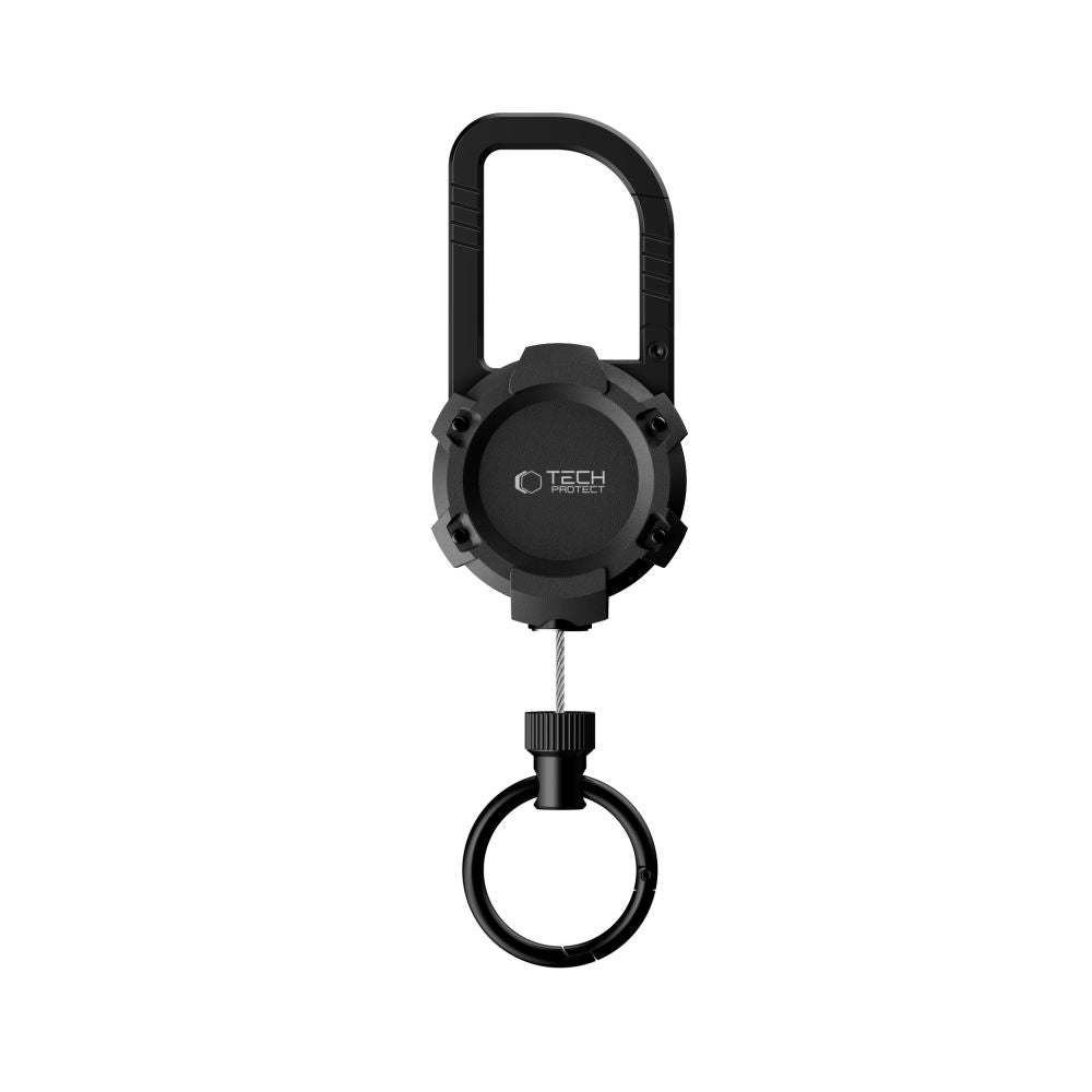 Anti-Diebstahl Handy Lanyard mit einziehbarem Seil, Tech-Protect ATH03 UrbanLoop, Schwarz (3/9)