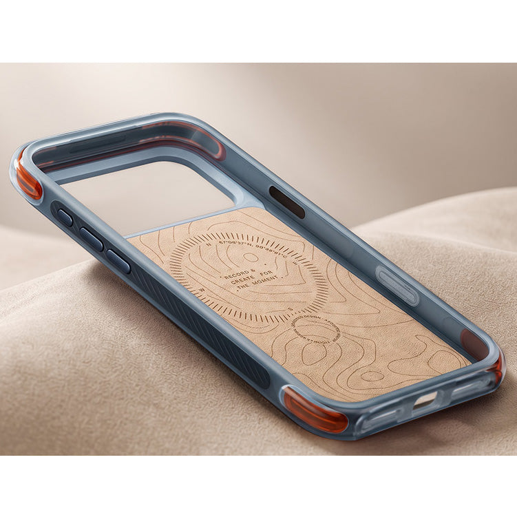 Handyhülle für iPhone 18 Pro / 17 Pro, Torras Ostand Q3 Air Pro mit MagSafe, Blau (5/9)
