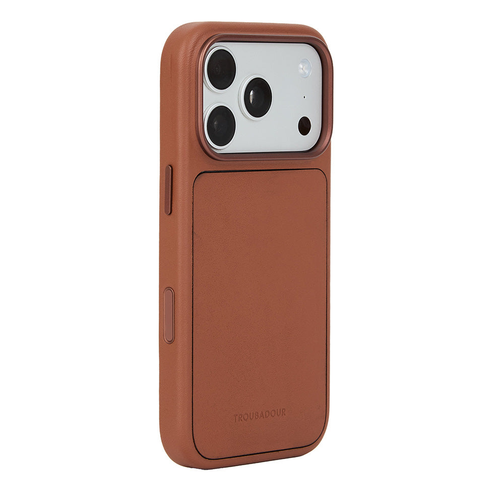 Lederhülle mit modularer Rückseite Troubadour Modular Leather Case für MagSafe für iPhone 18 Pro, Braun (4/9)