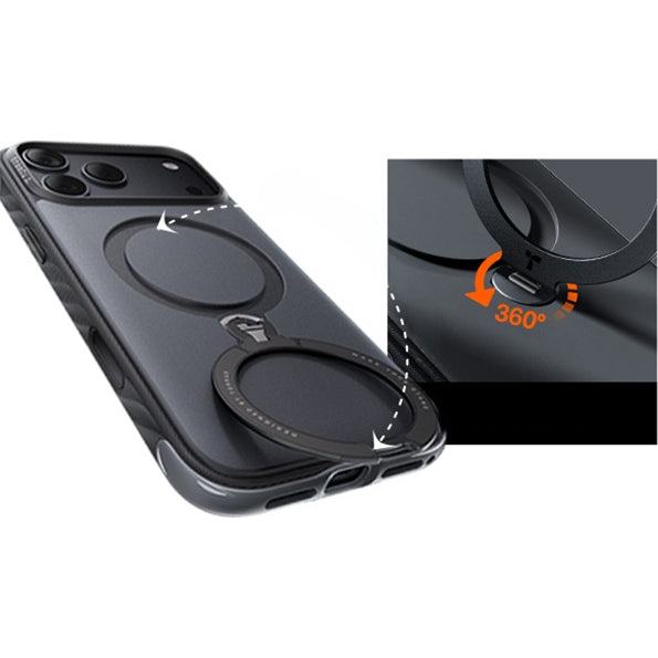 Handyhülle für iPhone 18 Pro / 17 Pro Torras Ostand Q3 Rugg, Schwarz (3/7)