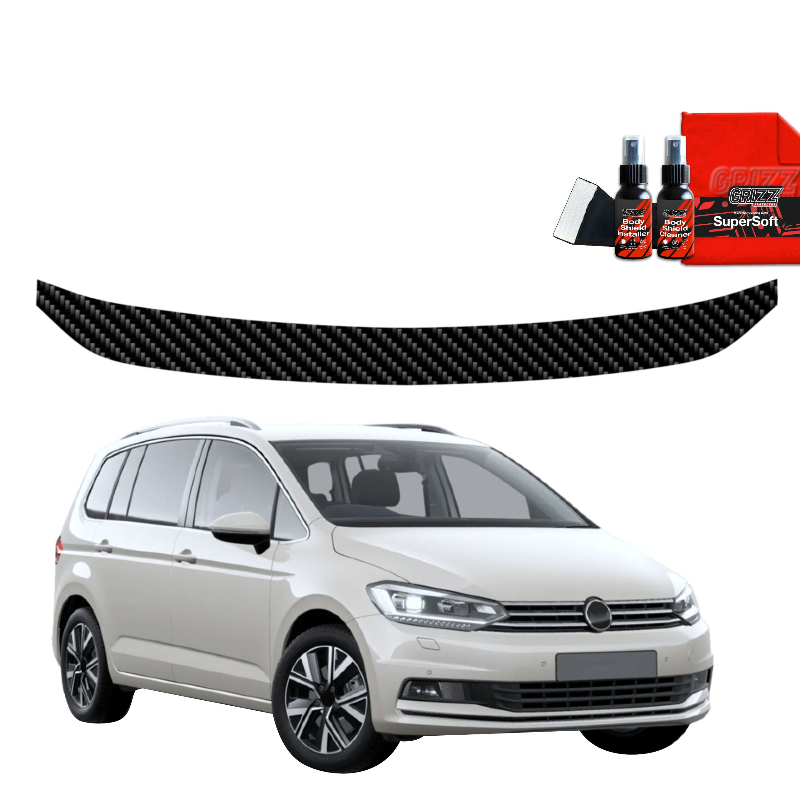 Kohlenstoff Schutzfolie Grizz Protector für Ladekante - Volkswagen VW Touran (2024-2026)