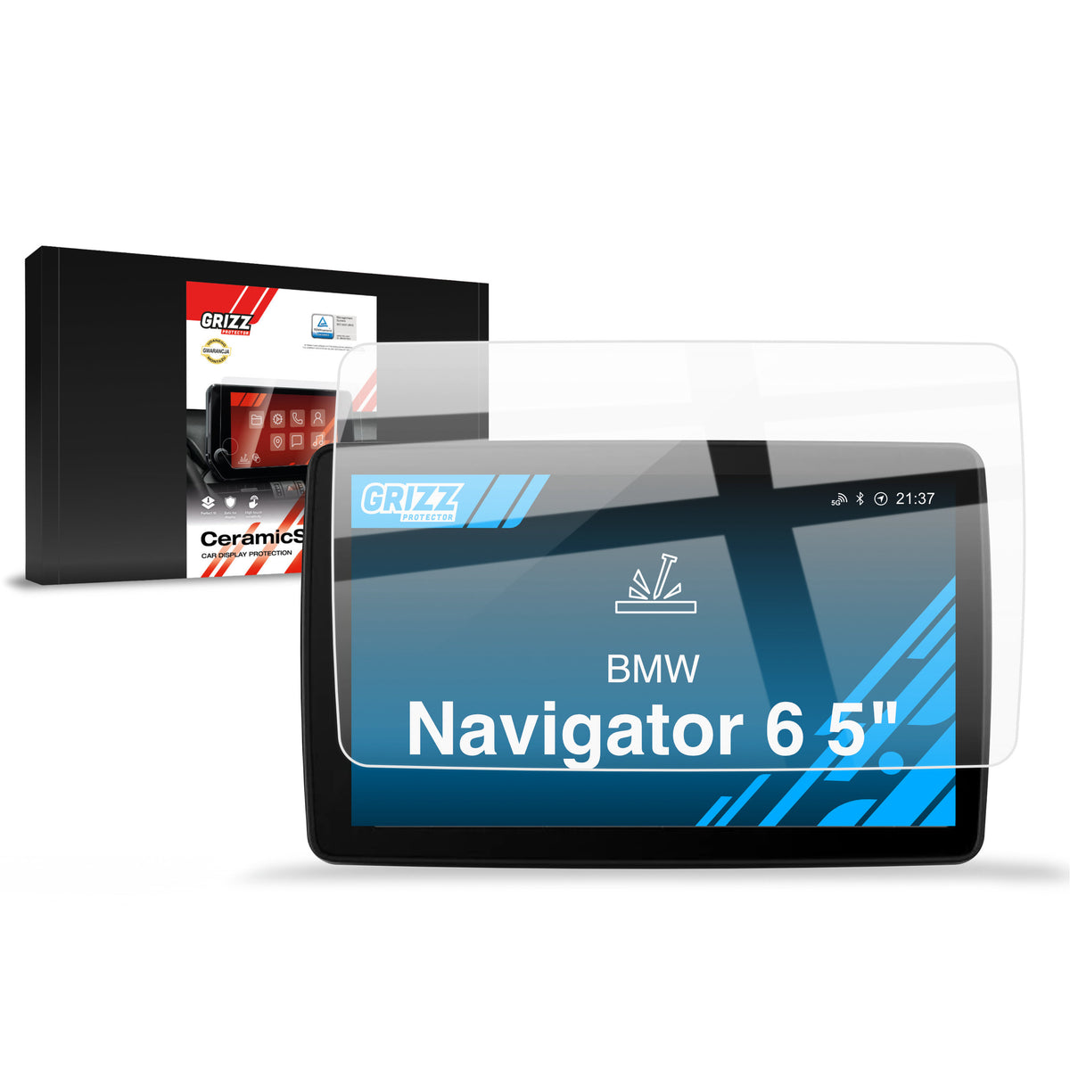 Keramische Autodisplayfolie für BMW Navigator 6, Grizz Protector