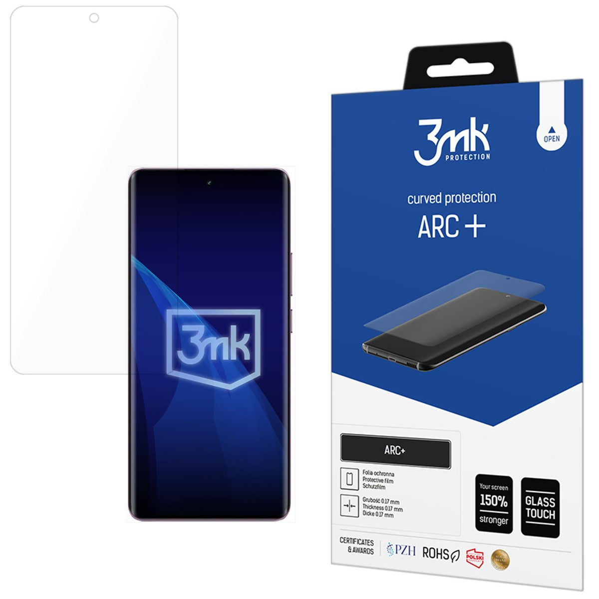 Schutzfolie für Realme 14 Pro, 3mk ARC Plus