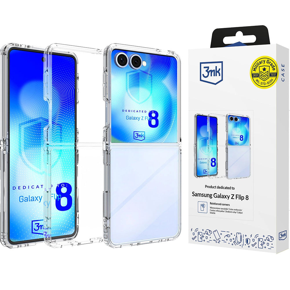 Handyhülle für Galaxy Z Flip8, 3mk Armor Case, Transparent
