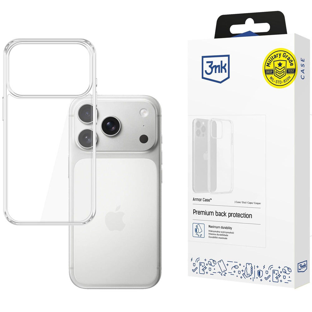 Handyhülle für iPhone 18 Pro / 17 Pro, 3mk Armor Case, Transparent (2/5)