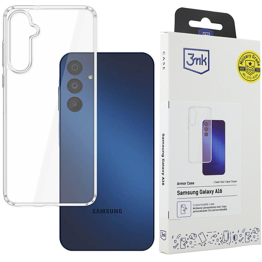 Handyhülle für Samsung Galaxy A16 5G / 4G, 3mk Armor Case, Transparent