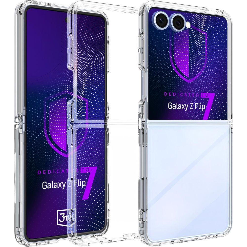 Handyhülle für Galaxy Z Flip7, 3mk Armor Case, Transparent