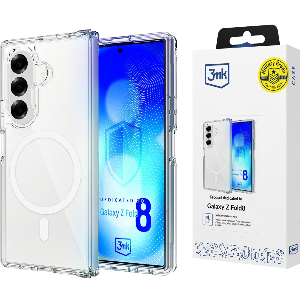 Handyhülle für Galaxy Z Fold8 Ultra, 3mk Armor MagCase mit MagSafe, Transparent