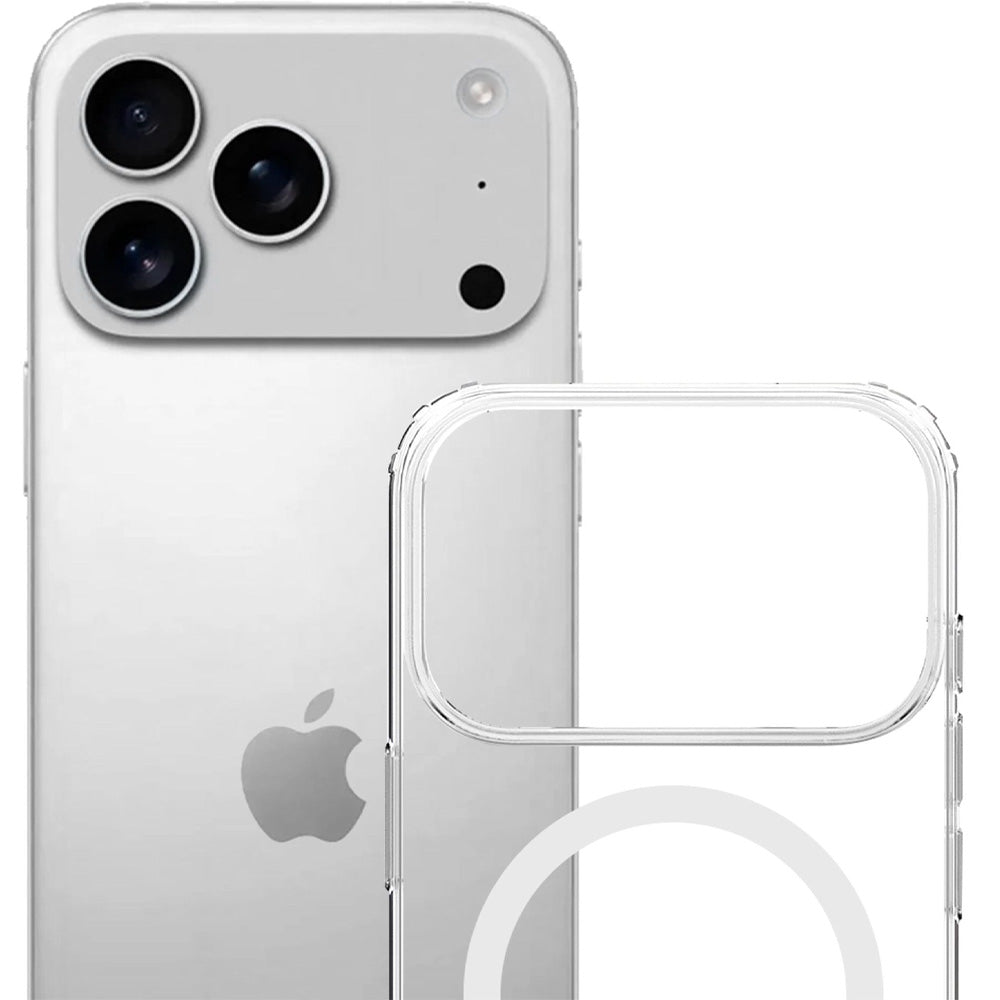Handyhülle für iPhone 18 Pro Max / 17 Pro Max, 3mk Armor MagCase mit MagSafe, Transparent-Weiß (10/13)