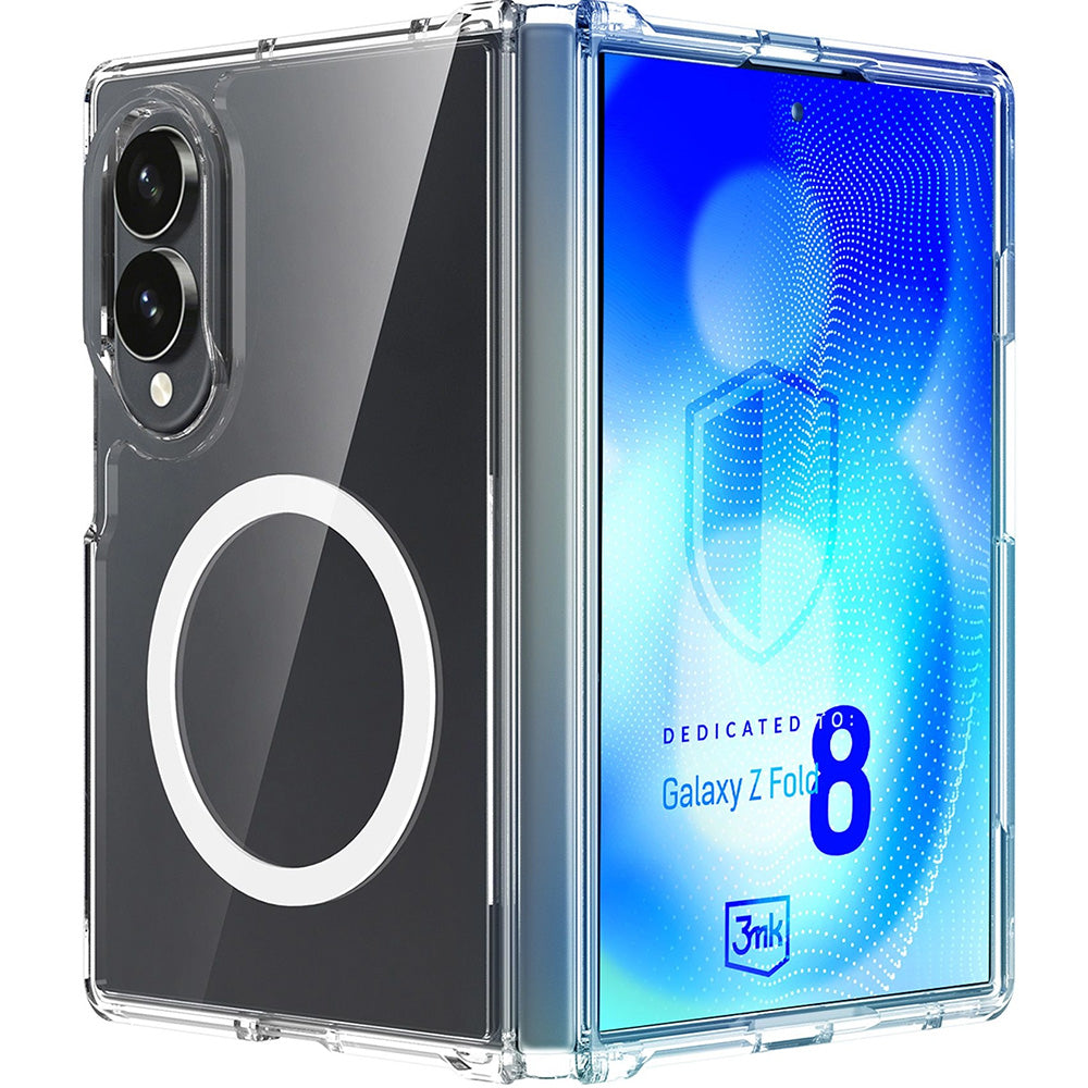 Handyhülle für Galaxy Z Fold8, 3mk Armor MagCase mit MagSafe, Transparent-Weiß