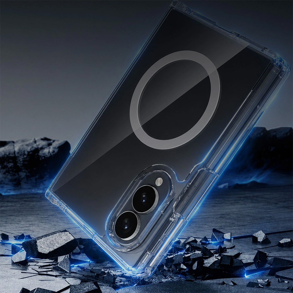 Handyhülle für Galaxy Z Fold8, 3mk Armor MagCase mit MagSafe, Transparent-Weiß