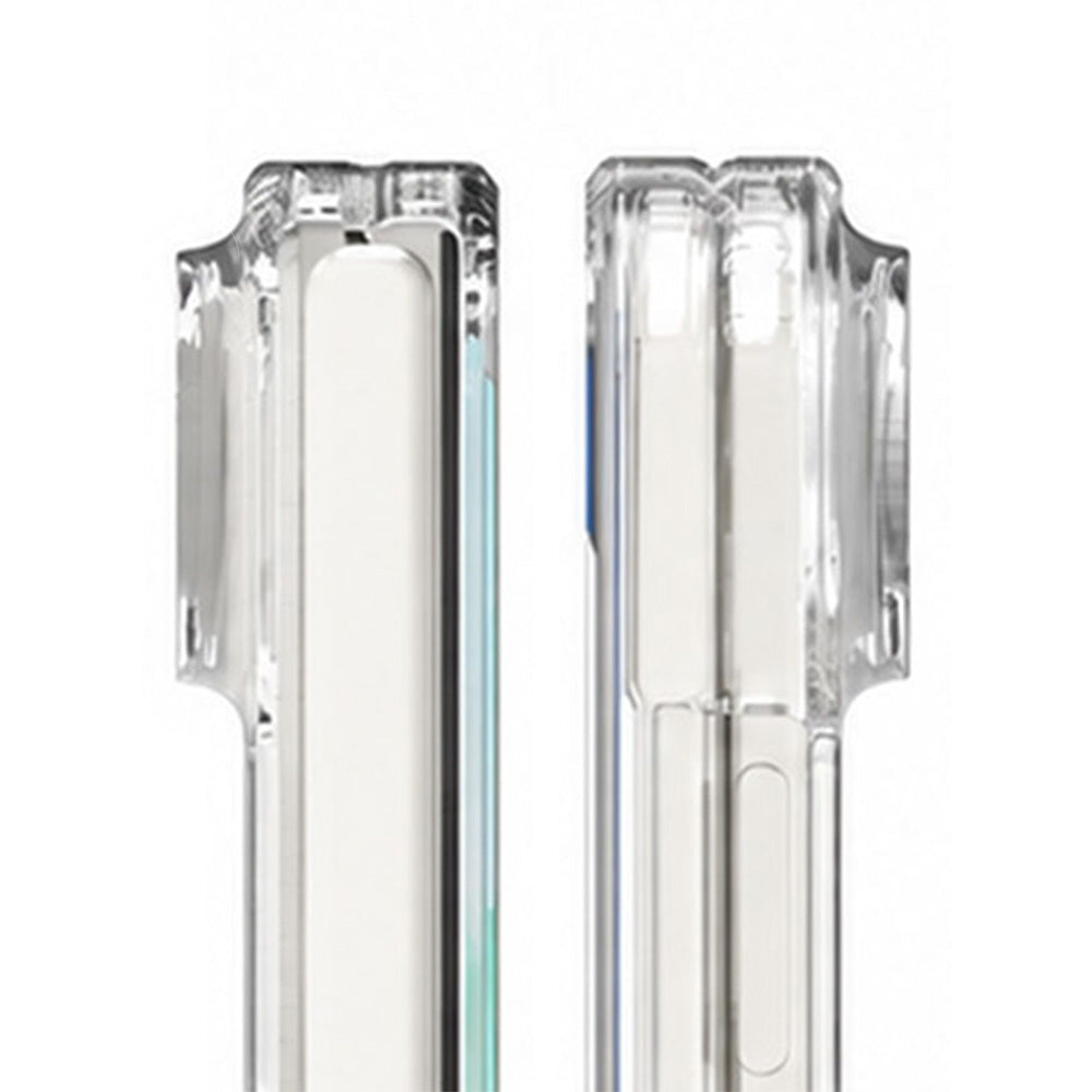 Handyhülle für iPhone Duo, 3mk Armor MagCase mit MagSafe, Transparent-Weiß (7/8)
