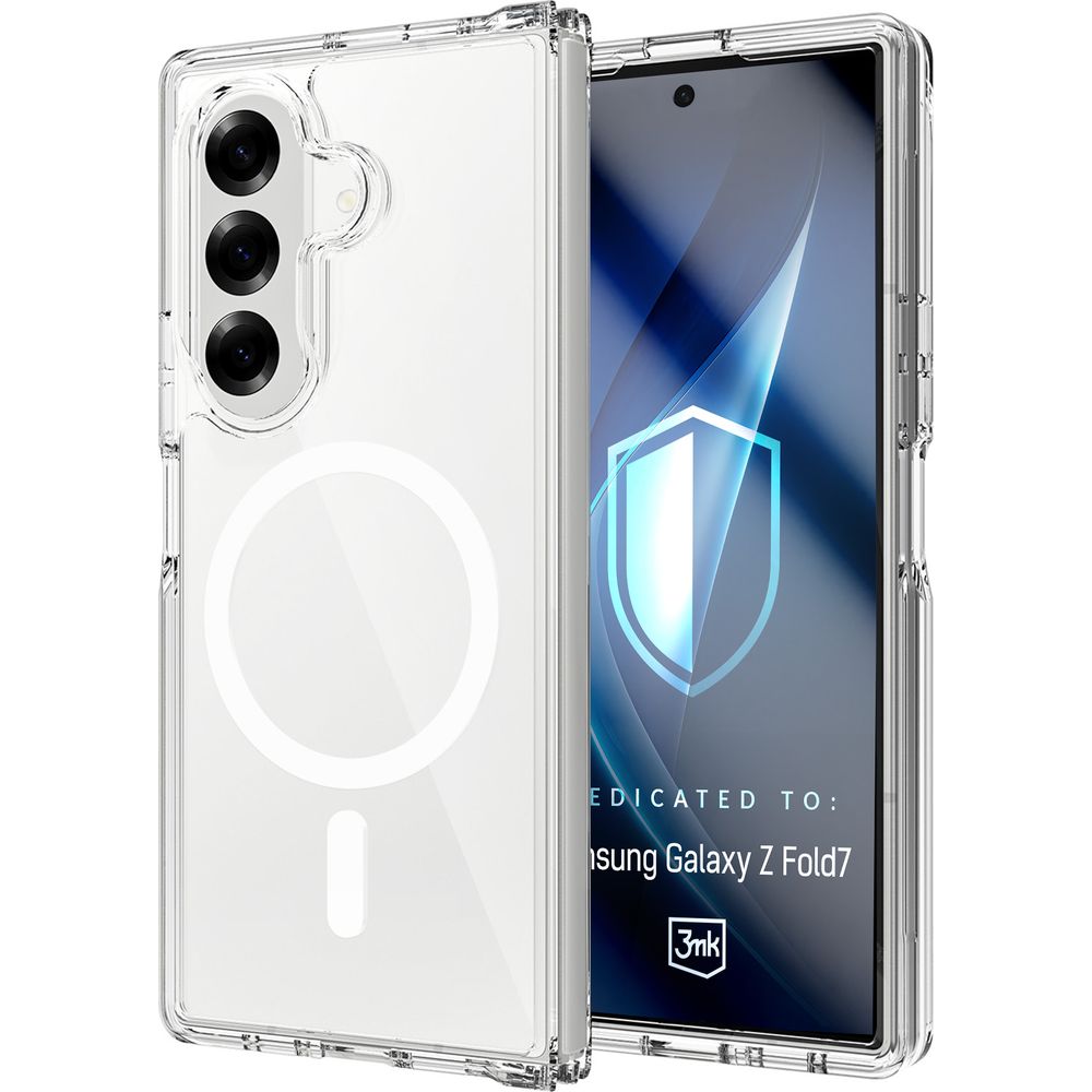 Handyhülle für Galaxy Z Fold7, 3mk Armor MagCase mit MagSafe, Transparent