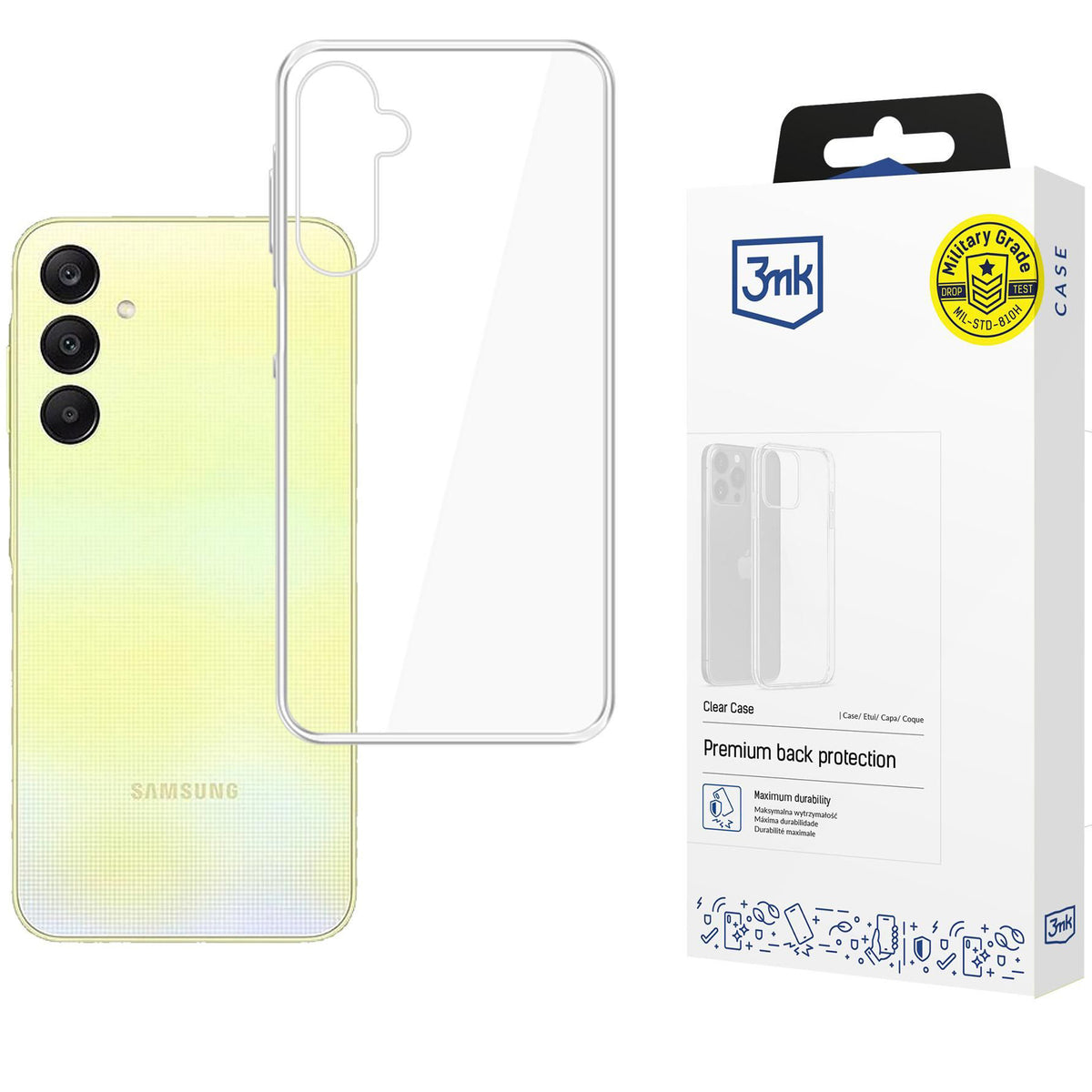 Handyhülle für Galaxy A26 5G, 3mk Clear Case, Transparent