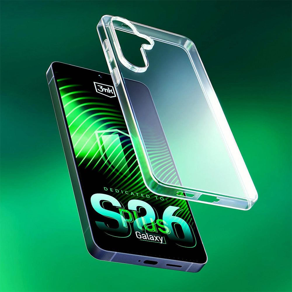 Handyhülle für Galaxy S26 Plus, 3mk Clear Case, Transparent