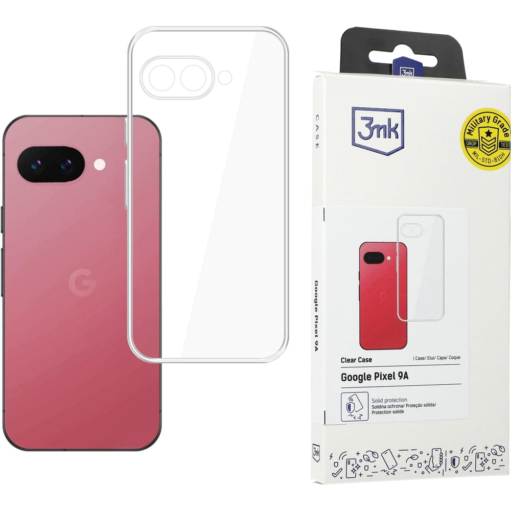 Handyhülle für Google Pixel 9A, 3mk Clear Case, Transparent